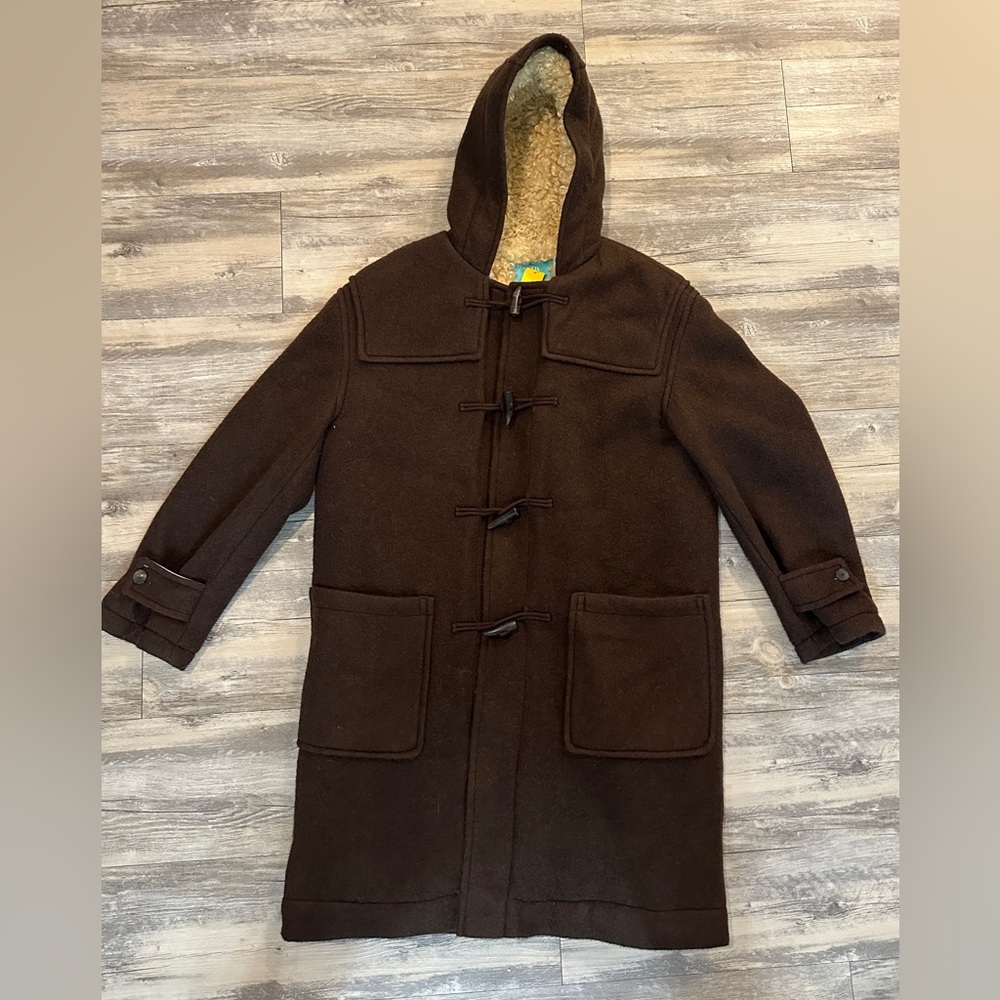 Harry Lambert x Zara Hooded Wool Coat - Brown - Picture 5 of 7